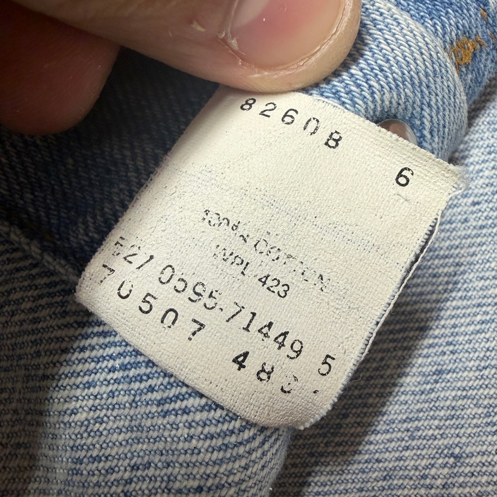 Vintage Levi's Denim Trucker Jacket Light Wash 90s Made in USA 70507-4834 XL - Picture 7 of 10
